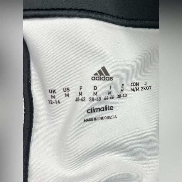 Adidas black and white leggings sz medium - Picture 6 of 7